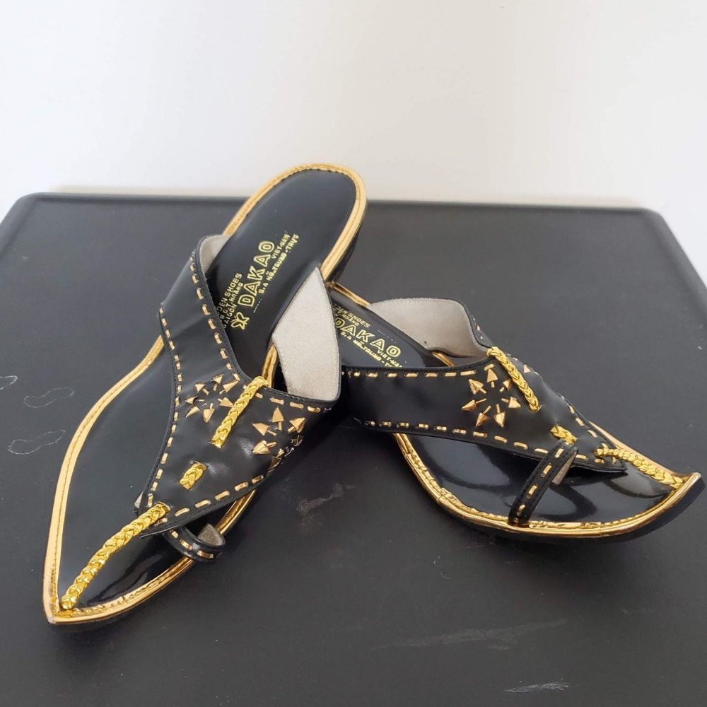 Handmade Vietnamese Wooden Shoes Size 6